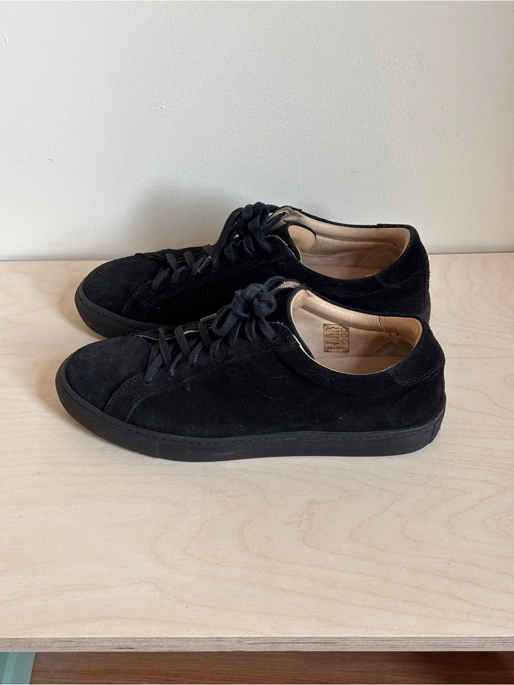 Suitsupply Black Suede Sneakers US 9